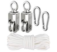 Cable Pulley Block Heavy Duty Stainless Steel, Bearing Inside Good for Pulley Lifing System,Loading 551lb