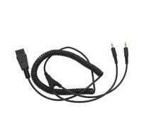 Câble QD vers 3,5 mm, 3 m, PVC, Adaptateur double 3,5 mm