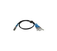 Câble QSFP+ vers 4x SFP+ de 1 m - Conforme à MSA - Cordon QFSP+ 40G vers 4x SFP+ 10G - Câble Twinax passif - Câble DAC - Câble éclaté - QSFP+