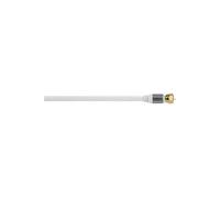 Câble raccord . sat ., f . mâle F - f . mâle F, text ., doré, 100 dB, 2,0 m