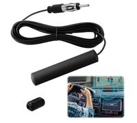 Câble Radio Voiture Universelavec Adaptateur et Câble de Rallonge 5 m, Antenne Auto FM sur Pare-Brise avec Connecteur DIN, Antenne Radio Voiture Universelle pour Auto, Camion, Bateau
