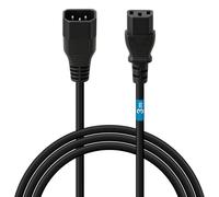 Câble Rallonge Alimentation électrique 3,00m IEC C13 à C14, pour PC, Ordinateur, Ecran, Onduleur, Imprimante, vidéo projecteur et appareils ménagers