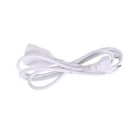Câble rallonge Allemand 3G, avec 2 conducteurs de 1,0, Longueur de 1,5 m, Couleur Blanche, idéal pour des connexions sûres et efficaces de Vos appareils électriques.
