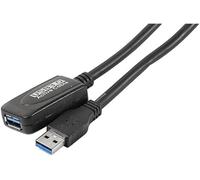 generic - Rallonge de câble USB - USB type A (F) pour USB type A (M) - USB 3.0 - 5 m - amplificateur de signal