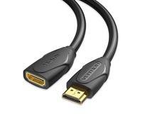 Câble Rallonge HDMI 4K 60Hz HDMI 2.0 Câble Extension HDMI Mâle vers Femelle Prise en Charge 3D HDR,Compatible avec TV,Roku,Blu Ray,PS5/PS4,Xbox (1,5m)