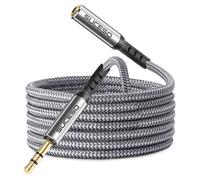 Cable Rallonge Jack Audio Câble Extension Audio en Nylon Tressé Jack Stéréo 3,5mm Mâle vers Femelle pour Casque Écouteur Haut-parleurs Tablettes Ampli Voiture iPhone iPad Lecteur MP3 PS4 PC-2M