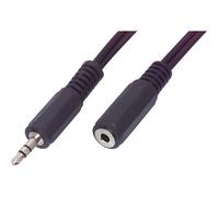 Câble RALLONGE JACK - JACK 3.5mm Stéréo M-F - 5M - Audio