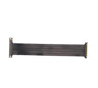 Cable Rallonge PCIe 4.0 GPU 200mm 180 Degrés Blindé avec Réduction de Température Compatible RTX 4090 RX 6800 Installation Facile pour Boîtier PC (35cm)