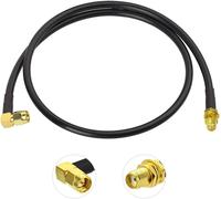 Câble Rallonge SMA Antenne VHF UHF 1 m SMA Mâle Coudé vers Femelle RG58 pour Radio Amateur Talkie-walkie Radio VHF Marine Kenwood BaoFeng Wouxun Icom Yaesu Vertex Standard Horizon