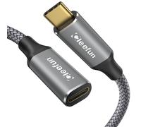 Cable Rallonge USB C 2m,USB 3.1 Cable USB C Mâle vers Femelle prend 10Gbps Sync 100W Charge pour PSVR2 MacBook pro/Air,Galaxy S23/S22/S21,Tab S8,Pixel 7/6,Pad,USB-C Hub