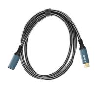 Câble Rallonge USB-C Charge 100W Vidéo 8K Transfert 20Gbps 1.2m LinQ Gris / Noir