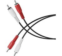 Câble RCA, 10,00m de câble audio RCA, câble audio stéréo RCA, 2x RCA mâle à 2x RCA mâle, pour subwoofer, barre de son, téléviseur, amplificateur, Hi-Fi, noir