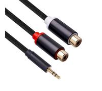 Câble RCA adaptateur Jack 3.5mm vers 2RCA mâle, câble séparateur Audio pour amplificateur de TV, boîte de cinéma à domicile, haut-parleur, cordon AUX RCA 2022
