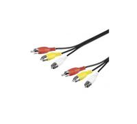 CABLE RCA AUDIO VIDEO 3 rca vers 3 rca 5 m