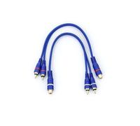 Câble RCA - CALIBER - CL195-MMF - 300 mm - Couleur Bleu - Connecteurs RCA