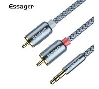 Câble RCA Jack 3.5mm vers 2 RCA Aux, adaptateur 3.5 Mm vers 2RCA, câble de séparation Audio pour boîte de télévision, fil de haut-parleur de cinéma à domicile