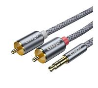 câble Rca Jack à 2 Rca, adaptateur 3.5 Mm à 2RCA, séparateur Audio, pour boîte Tv, enceinte de cinéma à domicile