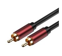 Câble RCA Lotus pour subwoofer, câble AV, câble audio Lotus Head, câble TV DVD de projection, RCA vers RCA 5 m / 16,4 pi