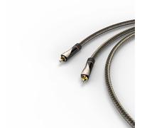 Câble RCA numérique, 1 conn. mâle - 1 conn. mâle, textile, doré, 1 m
