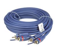 Câble RCA professionnel 5 m 2 fois blindé bleu avec télécommande amplificateu...