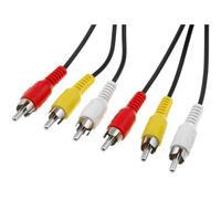 Cable RCAx3 nickele - 5m