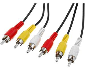 Cable RCAx3 nickele - 5m