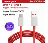 Câble Realme 80W 65W 33W USB TYPE C Super Dart Vooc Chargeur Fil Realme GT NEO 3T 3 2 Pro C55 C53 C51 8 10 11 Pro Plu[H225]