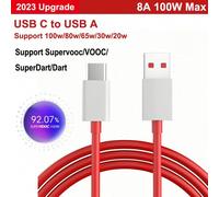 Câble Realme D'origine 80w 65w Super Dart Vooc Usb Type C Câbles De Charge Rapide Realme 15 14 Pro + 13 + 13 Pro + P3 Gt Neo 3 Gt2 Pro.Black.0.35m