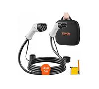 Câble Recharge EV Type 2 à Type 2 Chargement Monophasé Véhicule Électrique 16 A 11 kW 5 m IP66 Étanche Sac Transport IEC62196