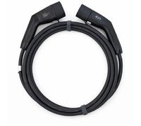 Câble recharge voiture électrique Type 2 / Type 2 11 kW triphasé 16A - 5 m - Compatible bornes publiques et wallbox