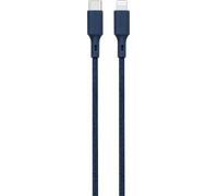 Câble Recyclable en coton USB C/Lightning 2m Bleu Just Green