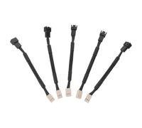 Câble Réducteur de Vitesse de Ventilateur 5 Pièces à 3 Broches | Installation Facile, Compatibilité Étendue, Performance Stable, Boîtier Ordinateur, Accessoires pour Usage Quotidien