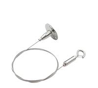 Câble réglable pour tableaux Nouveau Câble métallique en acier inoxydable réglable avec verrouillage, corde suspendue à fixation rétractable(A 1M)