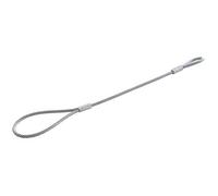Cable Remorque en Acier 40 cm x 5 mm - Câble de Sécurité pour Remorques Légères Non Freinées jusqu'à 750 kg - Parfaitement Adapté à la Boule de l'attelage de Voiture