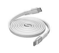 CÂBLE RENFORCÉ MAGNÉTIQUE FORCE POWER USB C VERS USB C 1.2 M 60W BLANC POUR TÉLÉPHONE PORTABLE