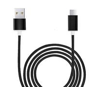 Câble Renforcé Micro USB pour Wiko Power U10 Câble USB Tressé Nylon 1 Mètre Câble Charge/Synchro Rapide-Transfert de données - Noir