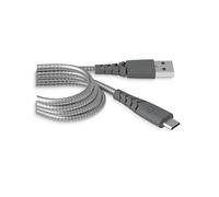 Câble renforcé MicUSB 1.2m 2.1A Gris