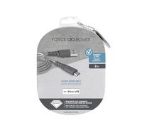 Force Power - Câble USB - USB (M) pour Micro-USB de type B (M) - USB 2.0 - 2.1 A - 2 m - gris