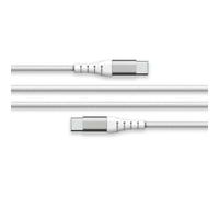Câble Renforcé USB C / USB C 3A 3m PD 60W Blanc + Garantie à vie Force Power Lite