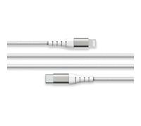 Force Power Lite - Câble Lightning - 24 pin USB-C mâle pour Lightning mâle - 3 m - Certifié MFI - blanc - plastique recyclé à 100 %