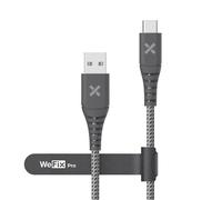 Câble renforcé Wefix Pro USB-A vers USB-C 240 W 1m Gris