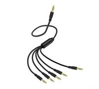 Câble répartiteur 1 à 6 casques 3,5 mm mâle PVC (1 à 5)