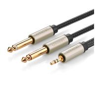 Câble répartiteur audio mini jack 3,5 mm - 2x jack 6,35 mm 1 m gris