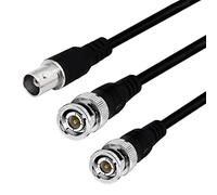 Câble répartiteur BNC mâle vers femelle/femelle vers femelle/femelle mâle - Câble adaptateur d'extension de ligne coaxiale femelle pour appareils photo et équipements vidéo - 50 cm