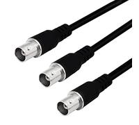 Câble répartiteur BNC mâle vers femelle/femelle vers femelle/femelle mâle - Câble adaptateur d'extension de ligne coaxiale femelle pour appareils photo et équipements vidéo - 50 cm
