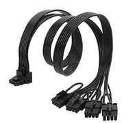 Câble répartiteur d ' alimentation 4xCPU 8 broches à 16, 18BK 0.8M | Pour Series HX1200I / HX1000I / HX850I / HX750I 12VHPWR RTX4090, câble répartiteur d ' alimentation