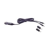 Câble répartiteur d'alimentation 2 voies pour véhicules 12 V | Prises rondes de 5,5 x 2,1 mm, deux embouts adaptateurs, cordon de véhicule 12-24 pour appareils de voyage compatibles
