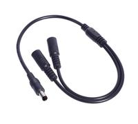 Câble répartiteur d'alimentation 5,5 x 2,1 mm, connexion efficace à 2 appareils pour accessoires, adaptateur d'alimentation d'appareil photo
