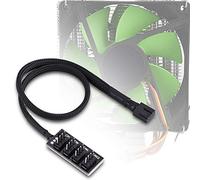 Câble Répartiteur d'Alimentation à 4 Broches pour Ventilateur de Boîtier PC, Traversée de Répartiteur PWM à 4 Voies, HUB de Ventilateur à 4 Ports pour CPU d'Ordinateur, Rallonge de Câble 4 Broches