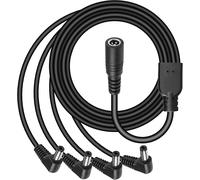 Câble répartiteur d'alimentation CC 1 femelle vers 4 mâles 5,5 mm x 2,1 mm,adaptateur répartiteur de câble d'extension d'alimentation CC 12 V pour caméra de sécurité CCTV,etc. (1 to 4)